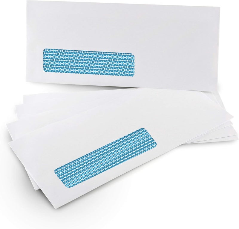 Aimoh #10 Single Left Window Security Tinted Envelopes, Gummed Closure, Size 4-1/8 X 9-1/2 inches, 24 LB - 500 Count (35310) - Image 2