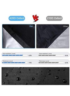 POWER Outdoor Patio Furniture Covers, 420D Oxford fabric Extra Large Patio Furniture Set Covers Waterproof, Anti-UV, Dust-Proof Patio Furniture Covers Fits 12-14Seat (315*160*74cm)  - Image 3