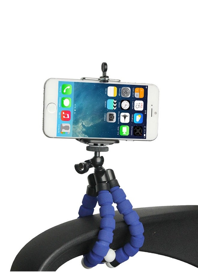 Generic - Flexible Octopus Bubble Tripod For Mobile Phone/Digital Camera Blue, Mini Flexible Octopus Stand Tripod Blue - Image 1