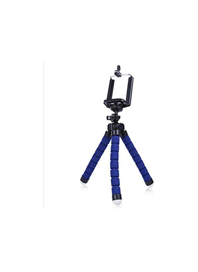 Generic - Flexible Octopus Bubble Tripod For Mobile Phone/Digital Camera Blue, Mini Flexible Octopus Stand Tripod Blue - Image 1