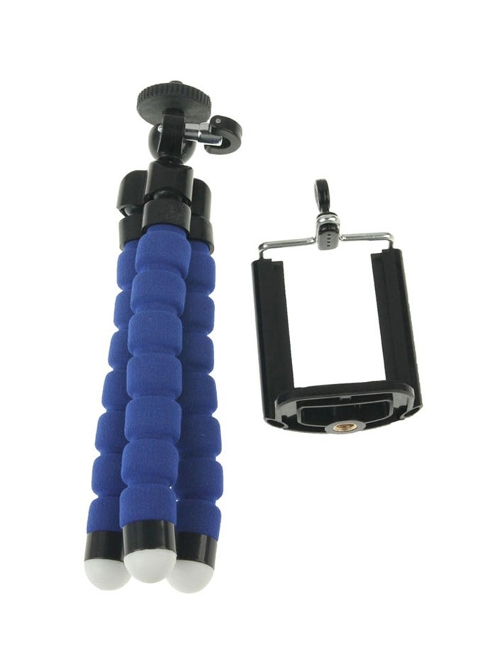 Generic - Flexible Octopus Bubble Tripod For Mobile Phone/Digital Camera Blue, Mini Flexible Octopus Stand Tripod Blue - Image 1