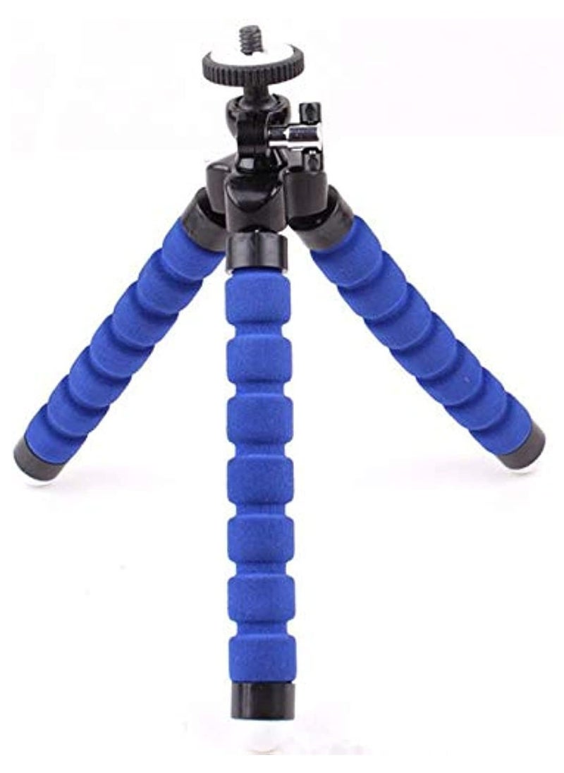 Generic - Flexible Octopus Bubble Tripod For Mobile Phone/Digital Camera Blue, Mini Flexible Octopus Stand Tripod Blue - Image 1