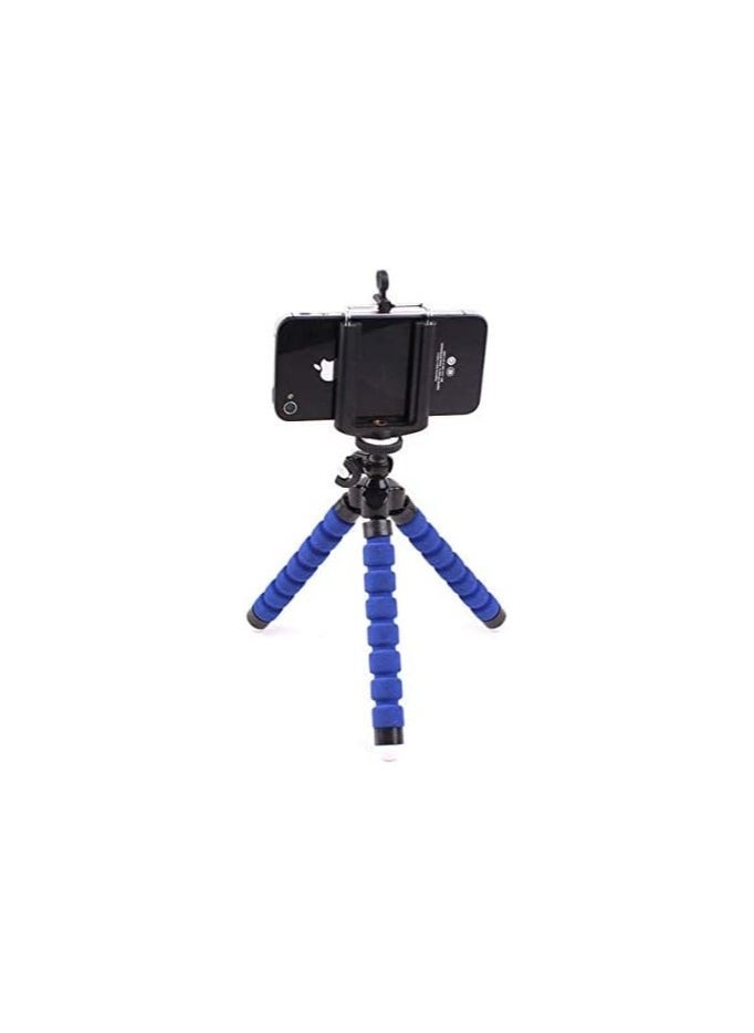 Generic - Flexible Octopus Bubble Tripod For Mobile Phone/Digital Camera Blue, Mini Flexible Octopus Stand Tripod Blue - Image 1