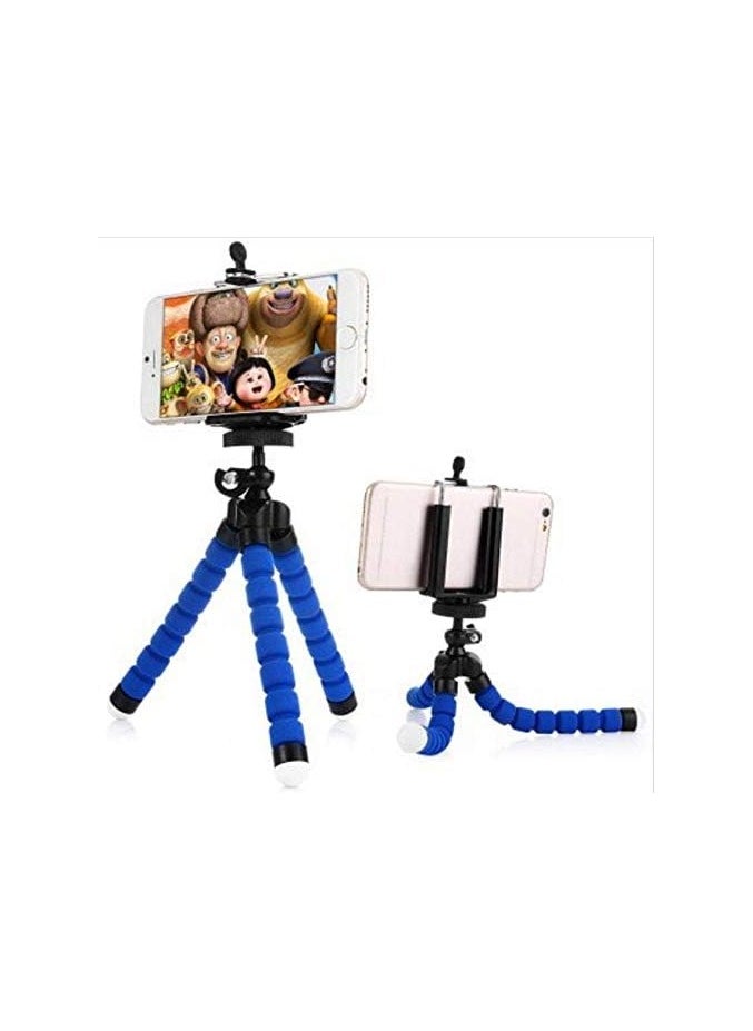 Generic - Flexible Octopus Bubble Tripod For Mobile Phone/Digital Camera Blue, Mini Flexible Octopus Stand Tripod Blue - Image 1