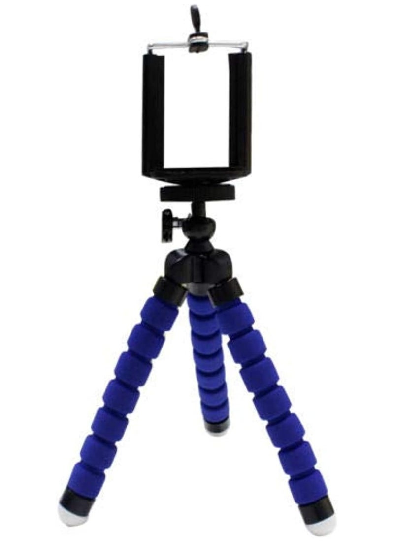 Generic - Flexible Octopus Bubble Tripod For Mobile Phone/Digital Camera Blue, Mini Flexible Octopus Stand Tripod Blue - Image 1