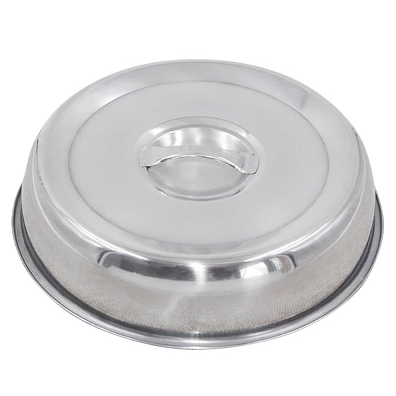 Stainless Steel 20cm Round Food Cover With Handle Oil Proof Kitchen Lid - Image 2