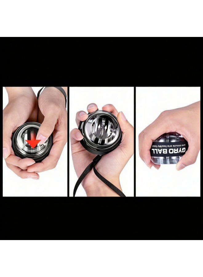 CKIKH wrist-powered gyroscope ball, torque ball hand trainer, grip strength trainer, used to strengthen arm and finger muscles, forearm strength trainer, hand enhancer. - Image 5