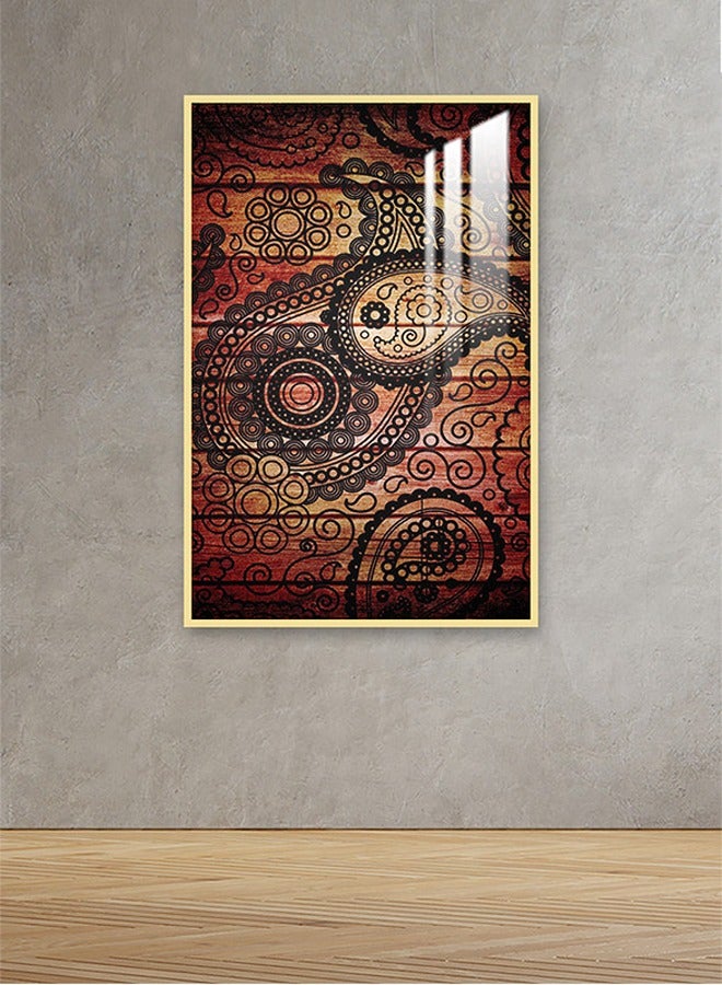 Marktna Decorative Wall Art Painting 120X80Cm With An Abstract Design Silver Frame And A Transparent Acrylic Layer 0.5Kg - Image 1