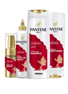 Pantene pro-V Curl Revitalizing Set + Sulfate Free 400ml with Pantene Pro-V Curl Revitalizing Conditioner 360ml, Pantene Pro-V Curl Revitalizing Cream 270ml and Pantene Pro-V Curl Revitalizing Serum -