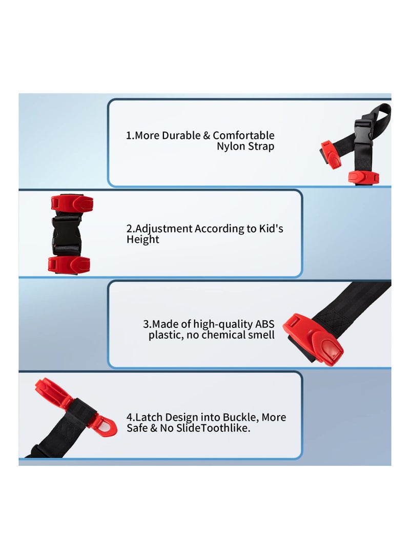 KASTWAVE Kids Seat Belt Adjuster, Protect Shoulders and Neck, with Seat Belt Adjuster with Clip and Position Lock, A Must Have Car Seat Belt Adjuster for Kids/Short Adults - Image 3