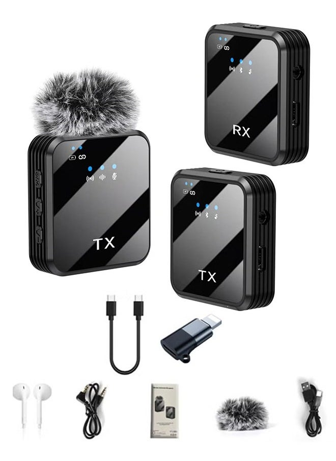 Generic Wireless Lavalier Microphone for iPhone/Android/Camera, 328ft Transmission, 18-Hour Battery Life, 2.4GHz Noise Reduction Mini Mic for TikTok Live Streaming, Vlogs, Interviews, and Online Classes  - Image 1