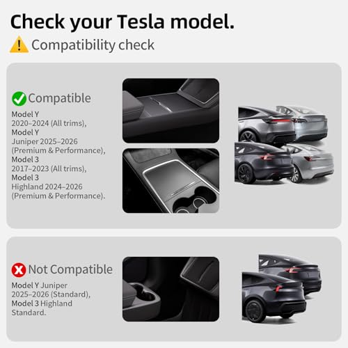 CYBERBEANS 2Pcs for Tesla Model 3/Y 2017-2026 Juniper/Highland(Not for Standard), Leather Seat Back Kick Protectors Accessories, Kids Mats Waterproof Pet Covers - Image 2