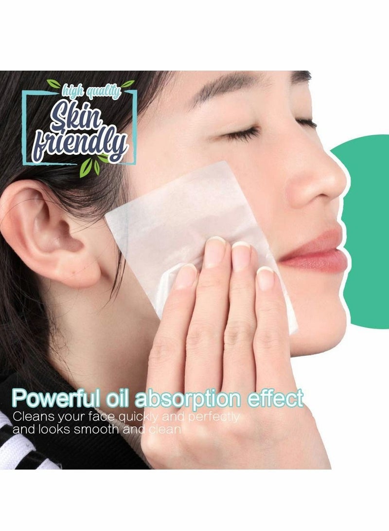 KASTWAVE 300 Sheets Oil Absorbing Tissues for Facial Skin Care and Make Up(Green, Blue, Brown) - Image 3