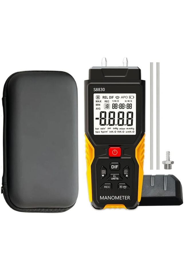 S8830 Digital Differential Pressure Gauge Dual Port 36 8kPa HVAC Gas Meter - Image 2