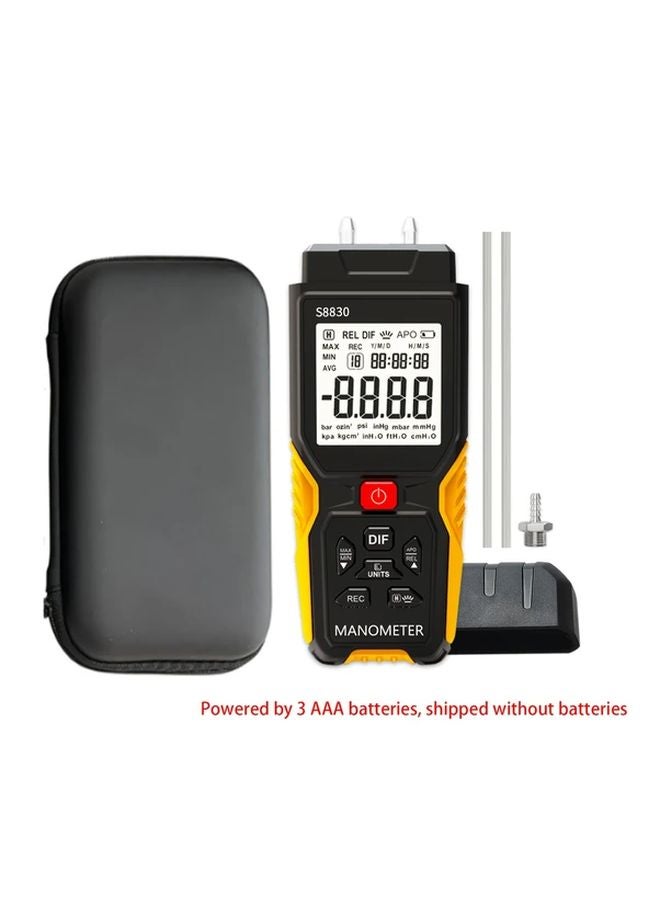 S8830 Digital Differential Pressure Gauge Dual Port 36 8kPa HVAC Gas Meter - Image 1