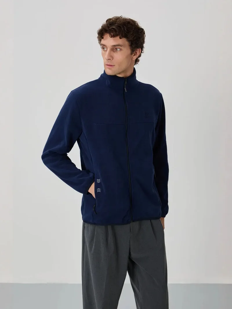 TOMMYLIFE TOMMY Men's Plush Zip-front Sweatshirt
