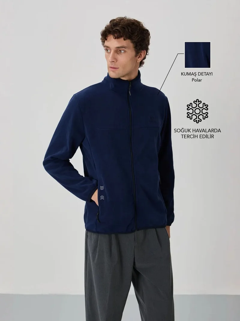تومي لايف TOMMY Men's Plush Zip-front Sweatshirt