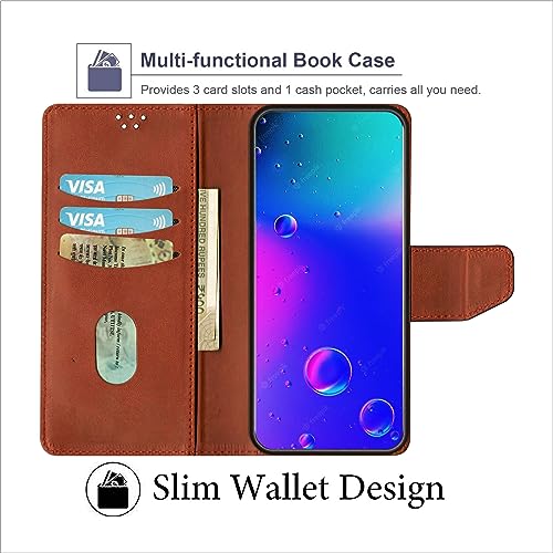 SBMS Flip Cover for Samsung Galaxy A17 5G / Samsung F17 5G / Samsung M17 5G Back Cover Case with Magnatic Closure | Inbuilt Stand | Card & Money Pocket (MatTen) - Image 4