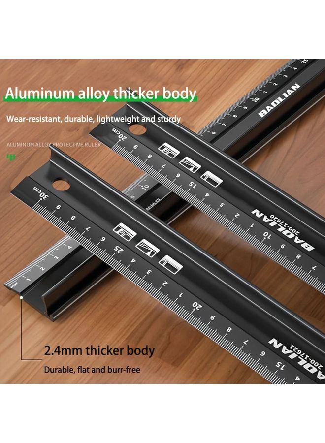 1pcs High Quality Aluminum Alloy Anti Cut Hand Square Non Slip Industrial Measurement Tool - Image 4