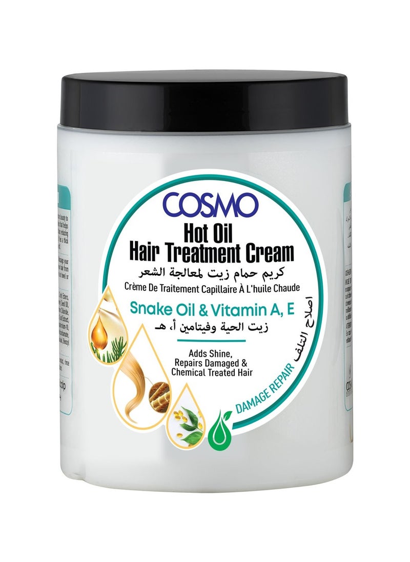 COSMO Hot Oil Hair Treatment Cream Snake Oil And Vitamin A E 1000Ml 