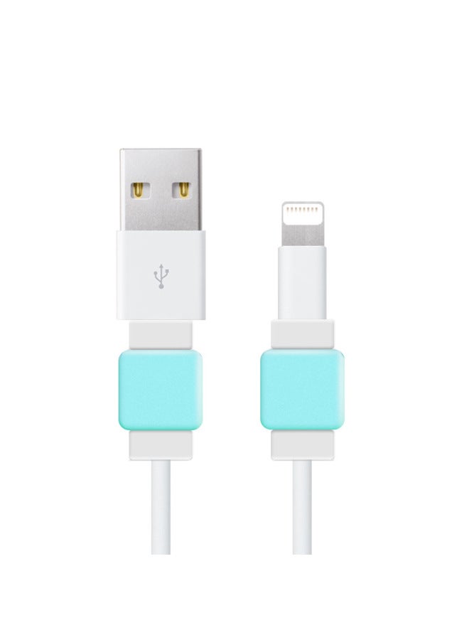 غلاف حماية لكابل بيانات Square I مناسب لشحن Apple USB مضاد للكسر هدية التجارة الإلكترونية تغليف مستقل - اللون: أسود - Image 3