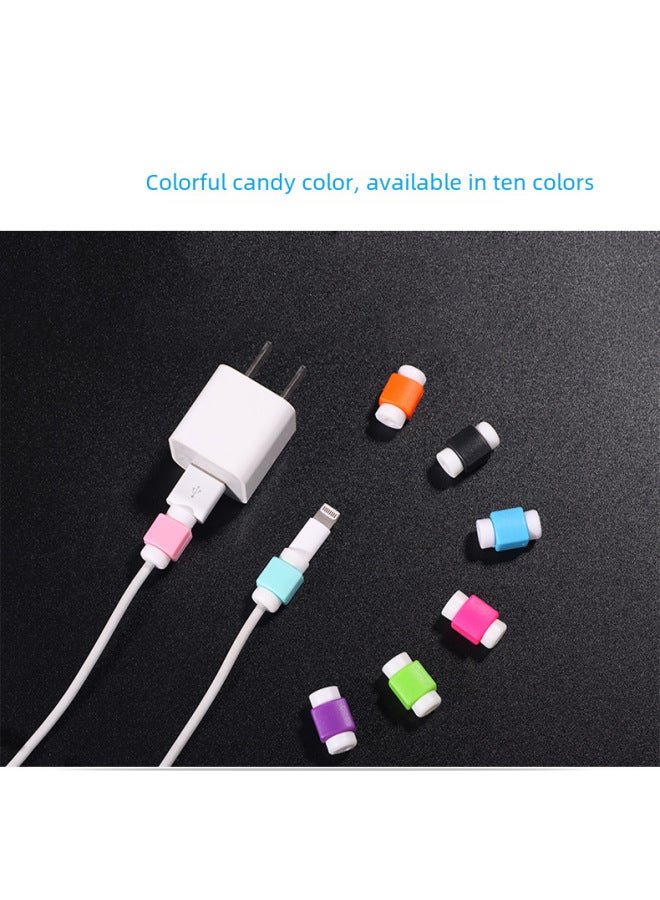 غلاف حماية لكابل بيانات Square I مناسب لشحن Apple USB مضاد للكسر هدية التجارة الإلكترونية تغليف مستقل - اللون: أسود - Image 5