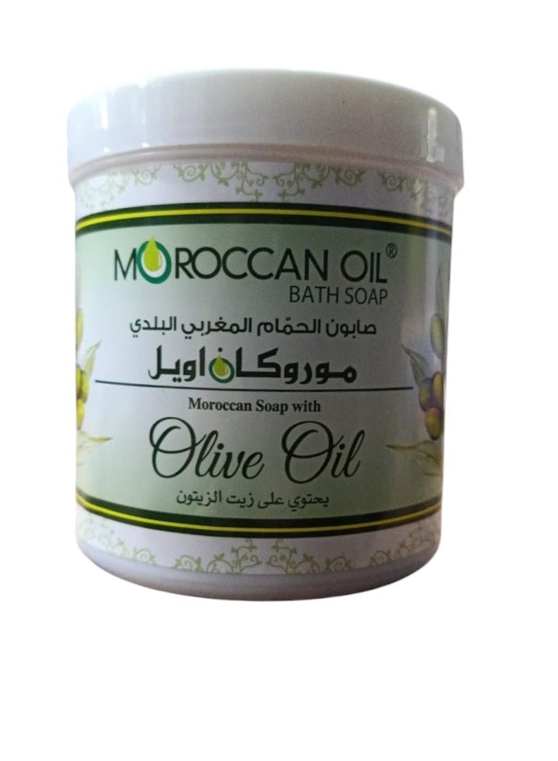 موروكان أويل صابون حمام مغربي  بخلاصة زيت الزيتون من موروكان اويل 250 مل - Image 2