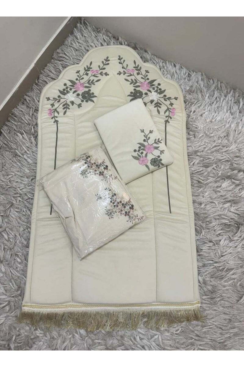 Gerenic Foam prayer rug  Padded and embroidered  With a prayer sheet, excellent cool material - Image 1