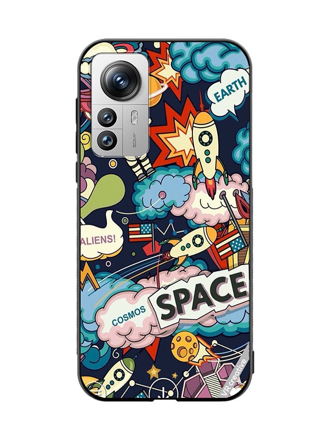 VR CREATIVE Protective Case Cover For Xiaomi 12X Space Design Multicolour - Image 1