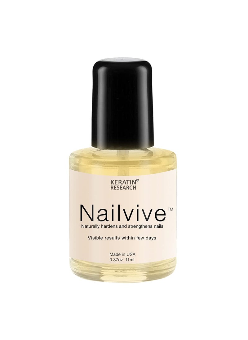 KERATIN RESEARCH NAILVIVE Nail Serum Powerful Magiclike Silk Proteins Proven Natural Formula Strengthening Hardening nails Instantly Prevents Splits Chips Peels Cracks on Your Nails BOTTLE APPLICATOR 