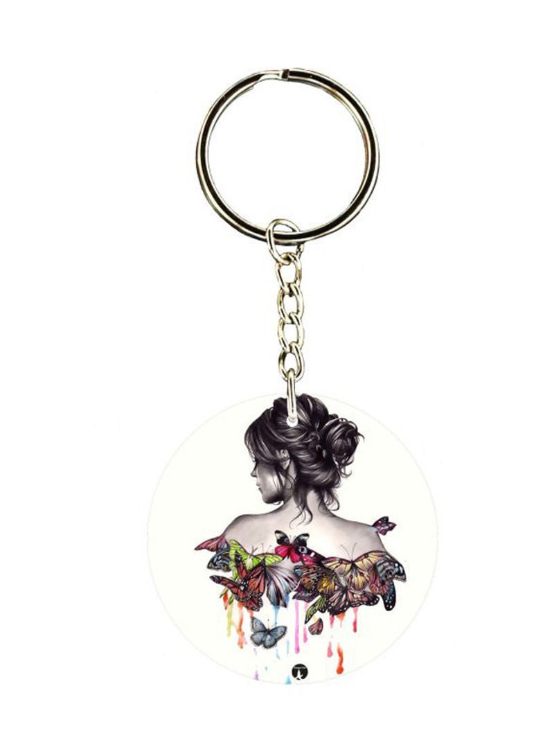 Cartoon Printed Keychain