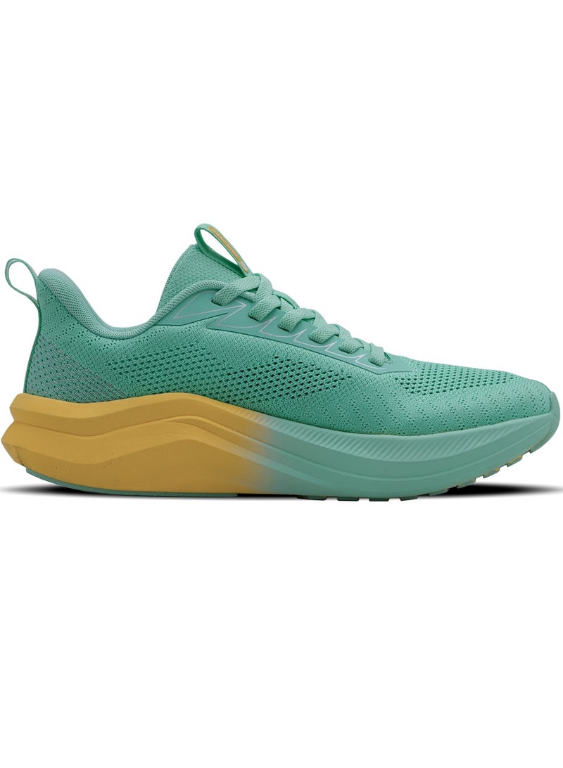 HUNDRED Hundred Glidepace  Multipurpose Shoes | Running, Walking, Training, Gym & Jogging | Active Grip | HexaFoam Technology |Carbon Fibre Support Plate (Light Green/Yellow - EUR 45)  - Image 3