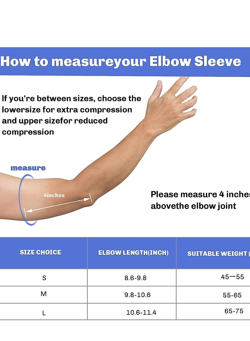 Zikra 2 in 1 Tennis Elbow Brace for Men Women Compression Sleeve with Integrated Elbow Pads Breathable Tendonitis elbow Support Protector for Sports Golfer's Elbow Arthritis Treatment Reduce Joint Pain (M) - Image 5