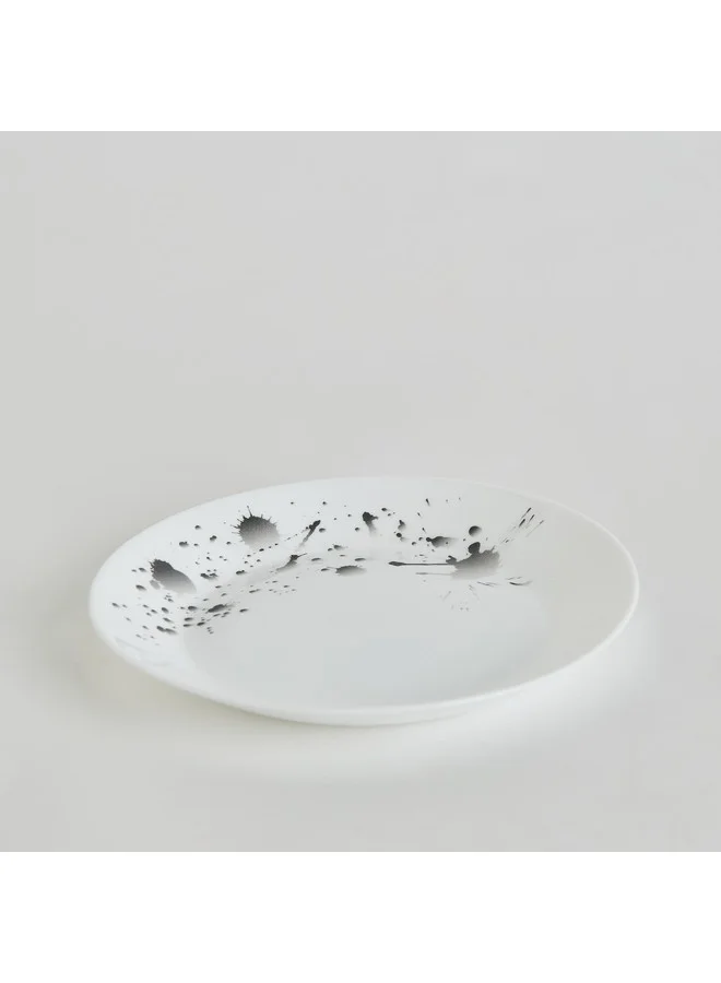 Home Box Splatter Opalware Side Plate 19 x 2 x 19 cm