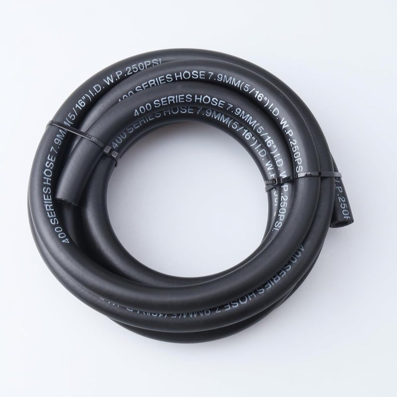 AC PERFORMANCE 5/16" ID NBR Push on Hose Fuel Line Engine Liner Compatible with Fuel System, E85, E10, Oils, Ethanol, Lubricants and Coolant, 10 Feet, Black - Image 1