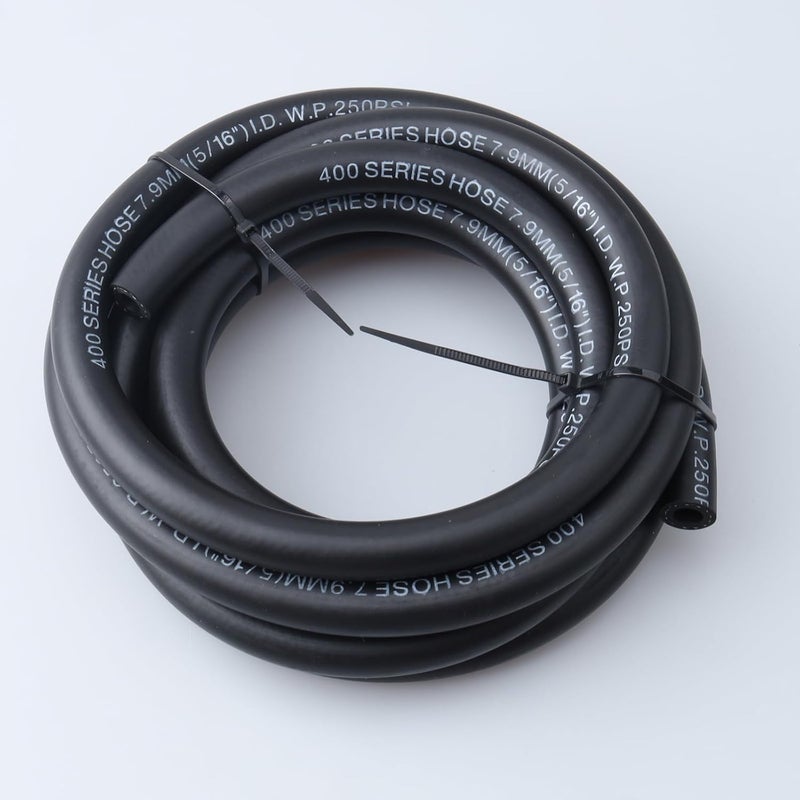AC PERFORMANCE 5/16" ID NBR Push on Hose Fuel Line Engine Liner Compatible with Fuel System, E85, E10, Oils, Ethanol, Lubricants and Coolant, 10 Feet, Black - Image 3