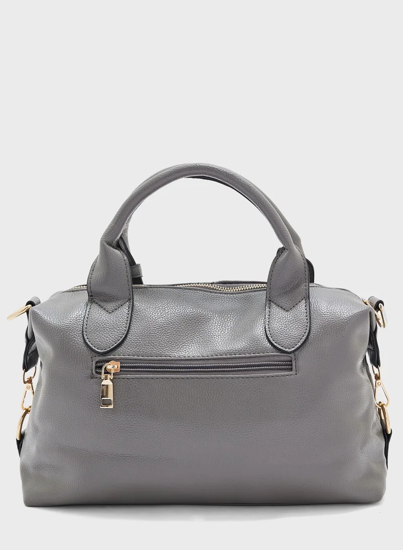 ELLA Mild Grain Satchel Bag