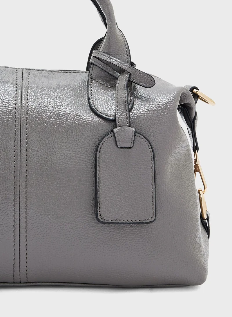 ELLA Mild Grain Satchel Bag