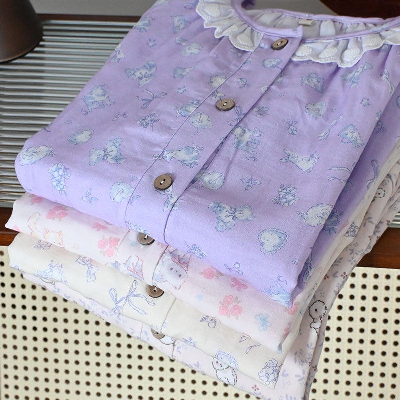 Women's Cotton Pyjama Bottoms - Soft Breathable & Cute - Image 3