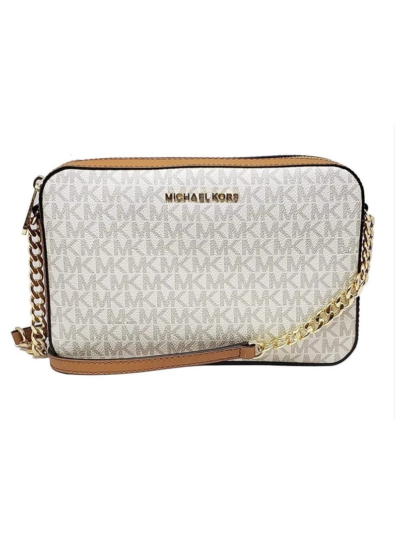 مايكل East West Jet Set Large Logo Crossbody Bag  - Image 1