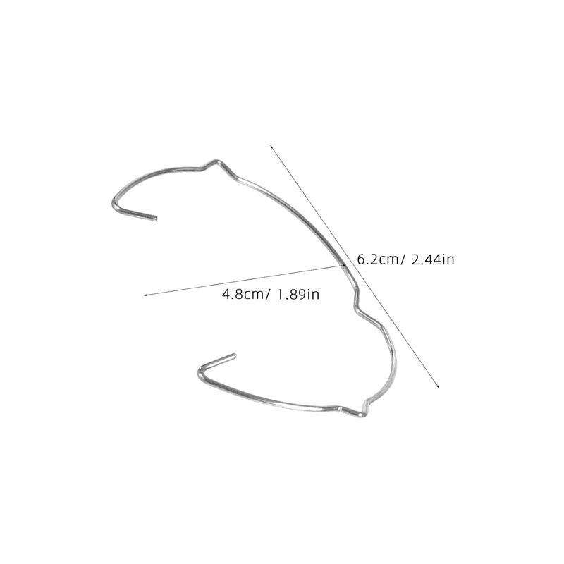 Silver Lamp Retaining Spring Clips 20pcs MR16 Spotlight Downlight Bulb Holder - Image 3