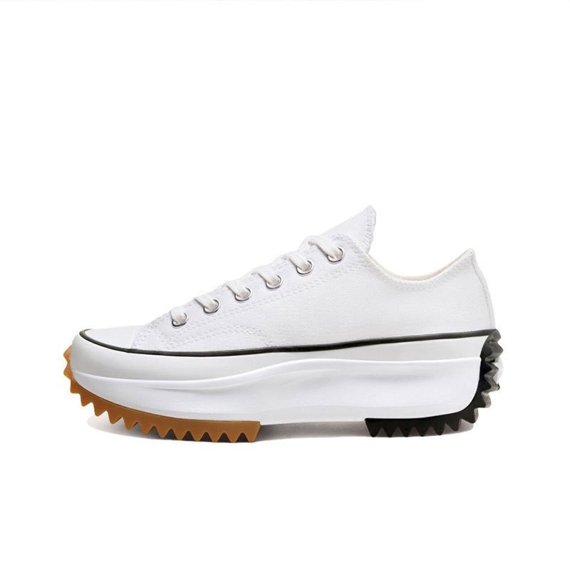 Putian Pure Original All-Match Platform Women'S Shoes Classic Height Increasing Serrated Couple Shoes 1970S Men'S High-Top Canvas Shoes - Image 1