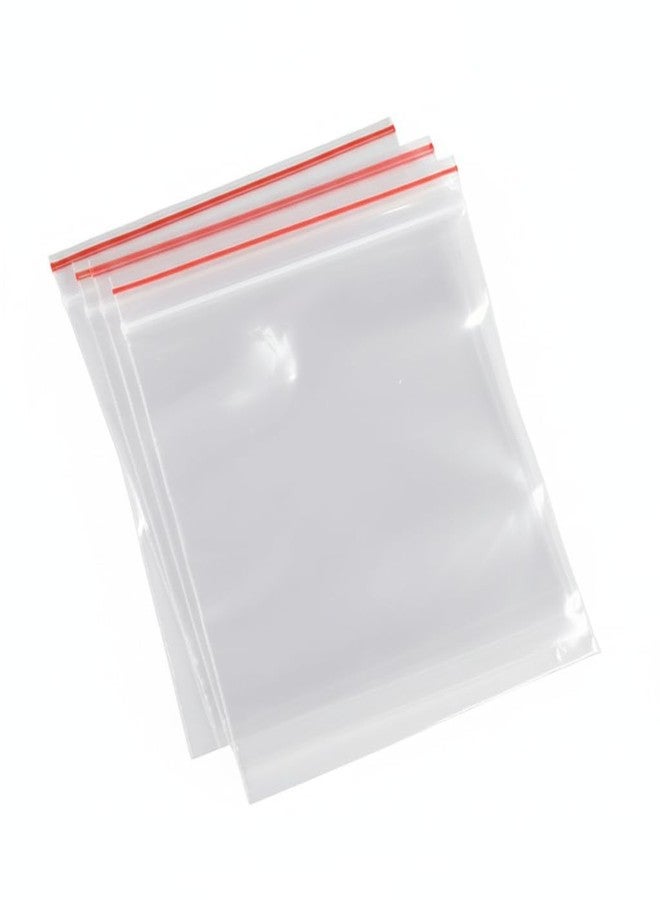 Cellroon Premium Zip lock Pouches, Zip lock Bag For Prasad Bag Storage, Freezer RE-USABLE Zipper Bags, Ziplock Bags For Fridge Storage, Zip lock bags Medium Transparent (100 Ziplock Pouch) (4x5) - Image 1