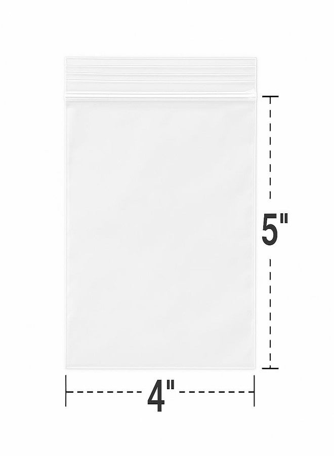 Cellroon Premium Zip lock Pouches, Zip lock Bag For Prasad Bag Storage, Freezer RE-USABLE Zipper Bags, Ziplock Bags For Fridge Storage, Zip lock bags Medium Transparent (100 Ziplock Pouch) (4x5) - Image 2