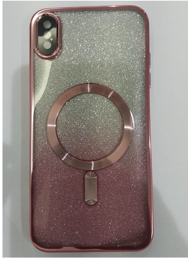 Undefined 4 in 1 Back Protection Cover For IPhone XS/X MAX With Camera Protector, Wireless Charging And Sugar Sticker, Pink 