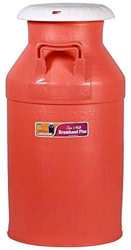 AADB PLASTIC AADB PLASTIC Plastic Milk Can Milk Pot Milk Container Shipping and Dispensing Milk Can 40L Orange  - Image 3