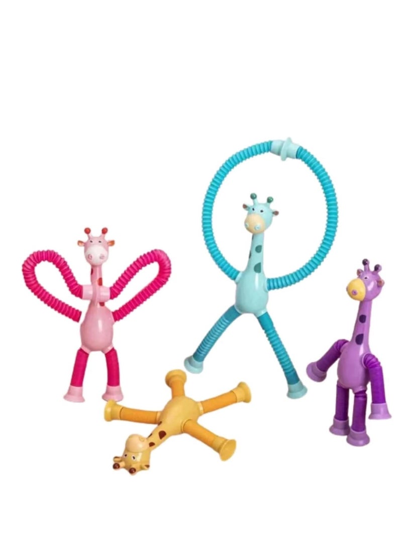 Kitty Kitts Giraffe or Robot Sensory Pop Toys Set, Sensory Toys for Kids, Pretend Play Toys to Stimulate Creative Learning (2 Giraffes Pack) - Image 5