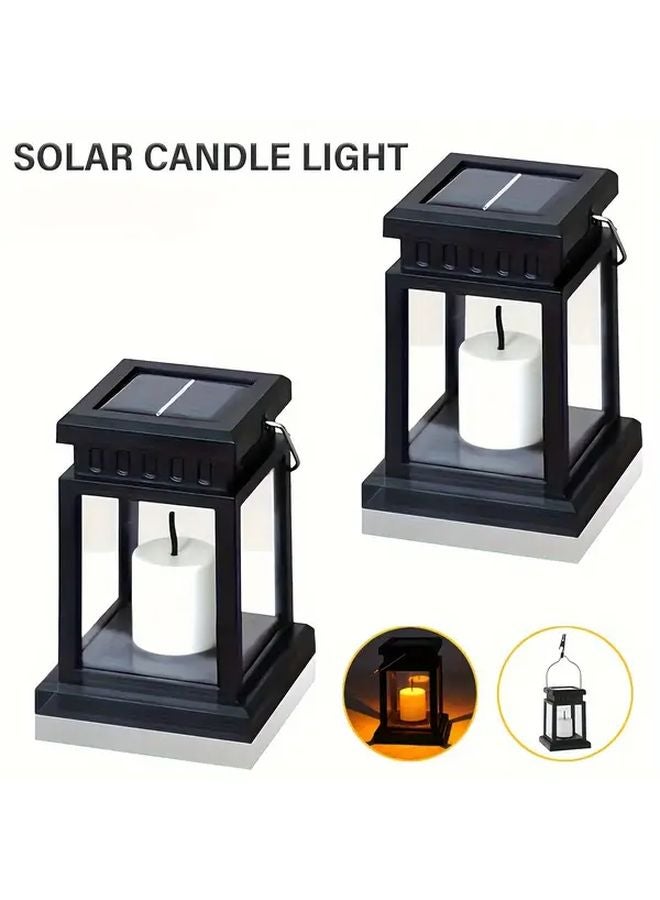 Outdoor Solar Lantern Motion Sensor Auto On Off Waterproof Dimmable Warm Lights Garden - Image 1