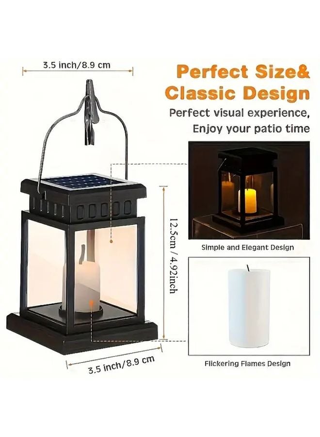 Outdoor Solar Lantern Motion Sensor Auto On Off Waterproof Dimmable Warm Lights Garden - Image 3