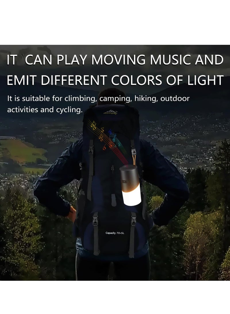 Zikra Portable Bluetooth Speaker, 7 Preset Light Modes, Bluetooth 5.3, IPX5 Waterproof, 20m Long Range, Perfect for Camping, Hiking, Mountaineering, Outdoor Activities and Cycling - Image 5